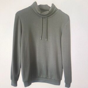 Soya Concept Sage Green Mock Neck Sweater Sz XS Pullover Soft Scandi